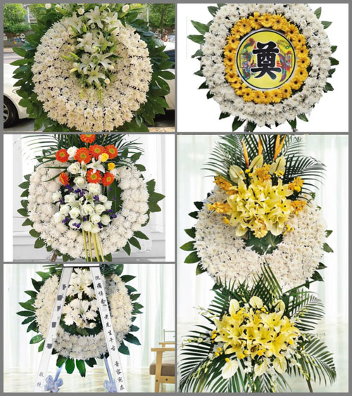 湖北荆州市江陵县秦市乡张公垱村花圈速递